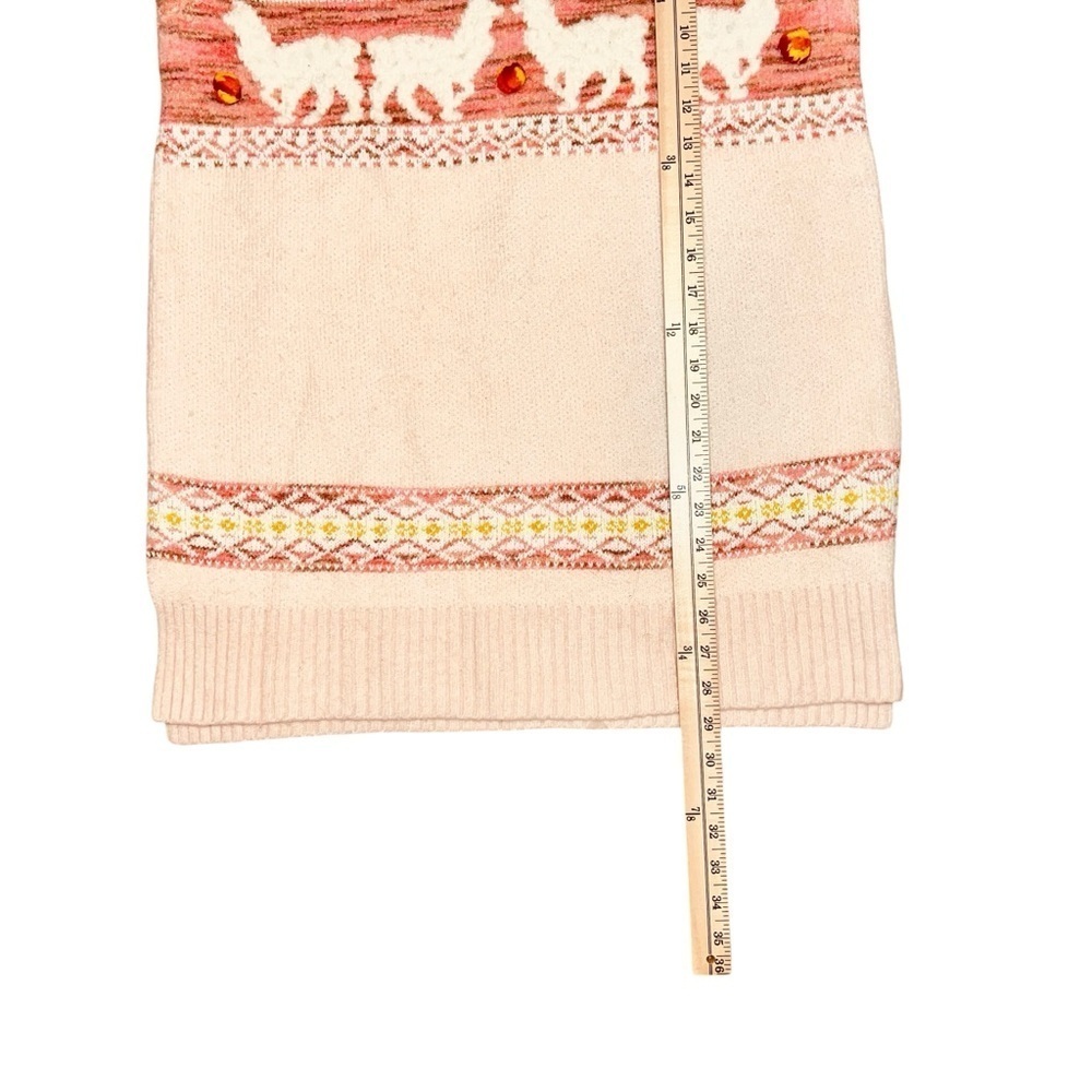 Anthropologie Pom Pom alpaca peach sweater size medium - Picture 8 of 9